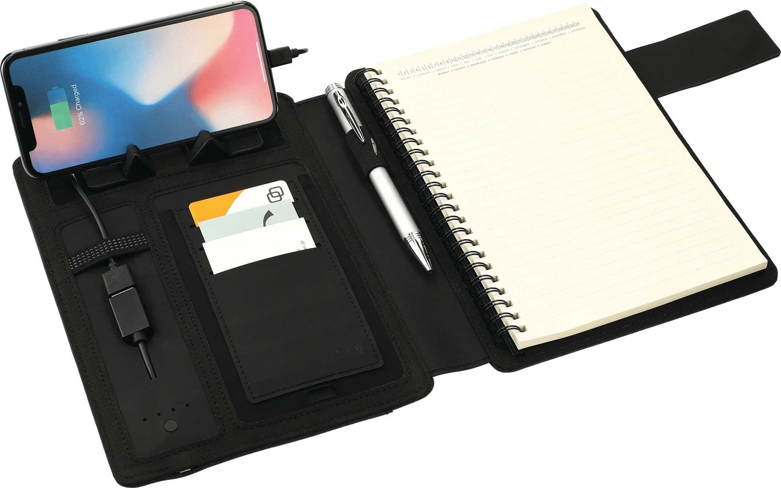 FSC® Mix Titus 5000 mAh Wireless Charging Journal - Image 3