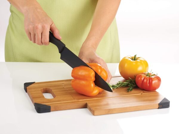Bamboo Cutting Board with Knife - Image 2