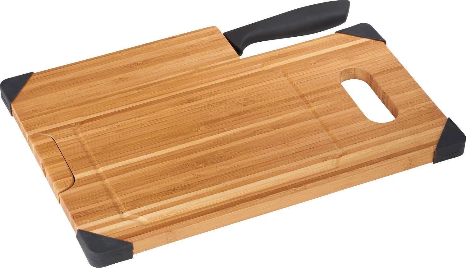 Bamboo Cutting Board with Knife - Image 3