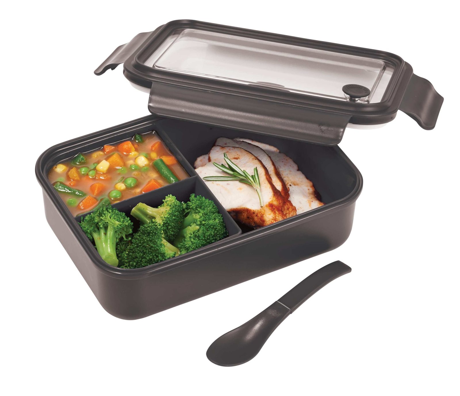 Three Compartment Food Storage Bento Box - Image 2