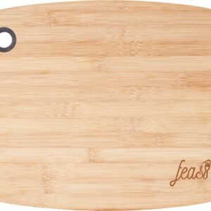 Bamboo Large Cutting Board with Silicone Grip