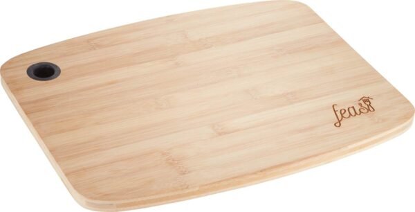 Bamboo Large Cutting Board with Silicone Grip - Image 3