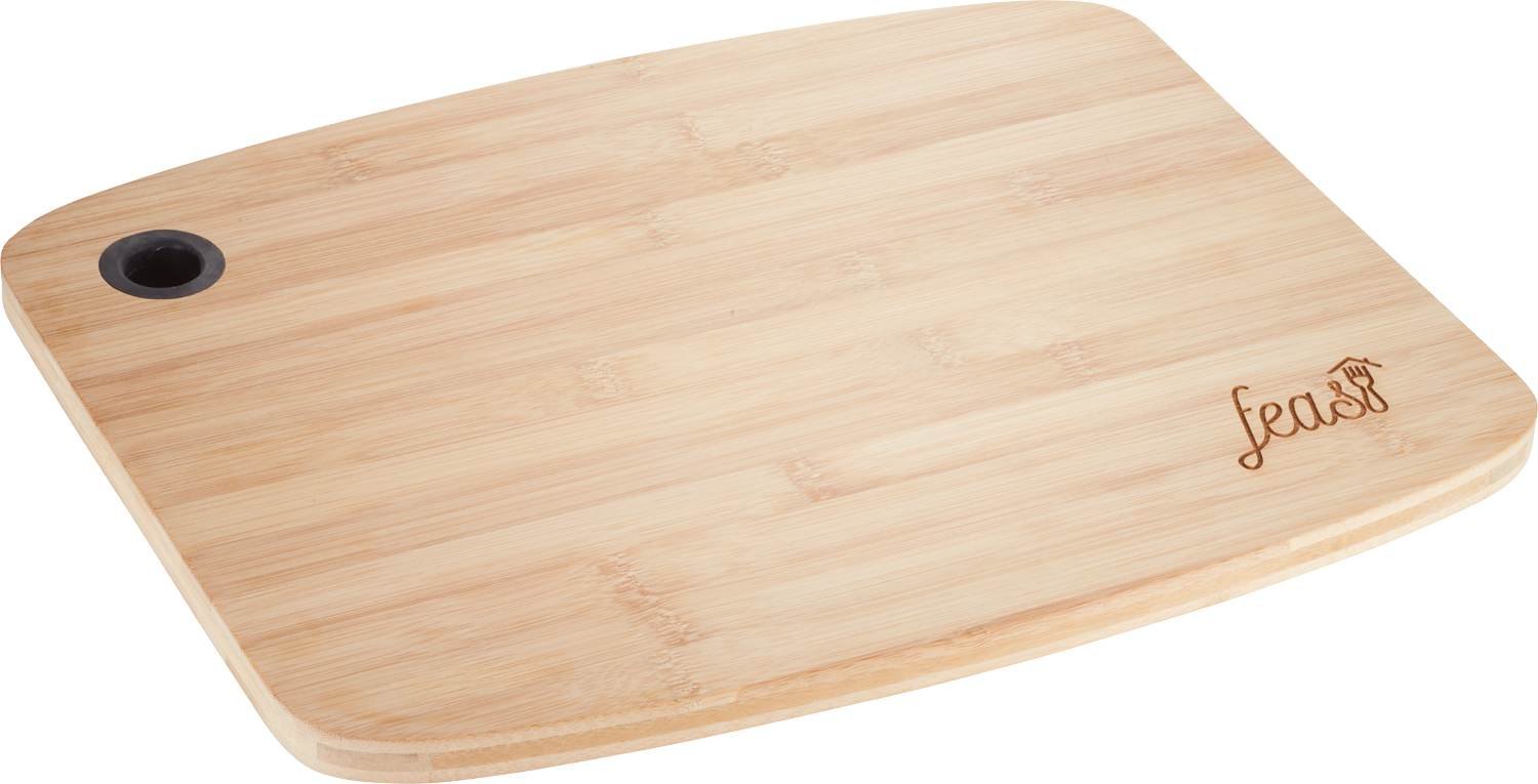 Bamboo Large Cutting Board with Silicone Grip - Image 3
