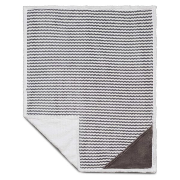 Field & Co.® Chevron Striped Sherpa Blanket - Image 7