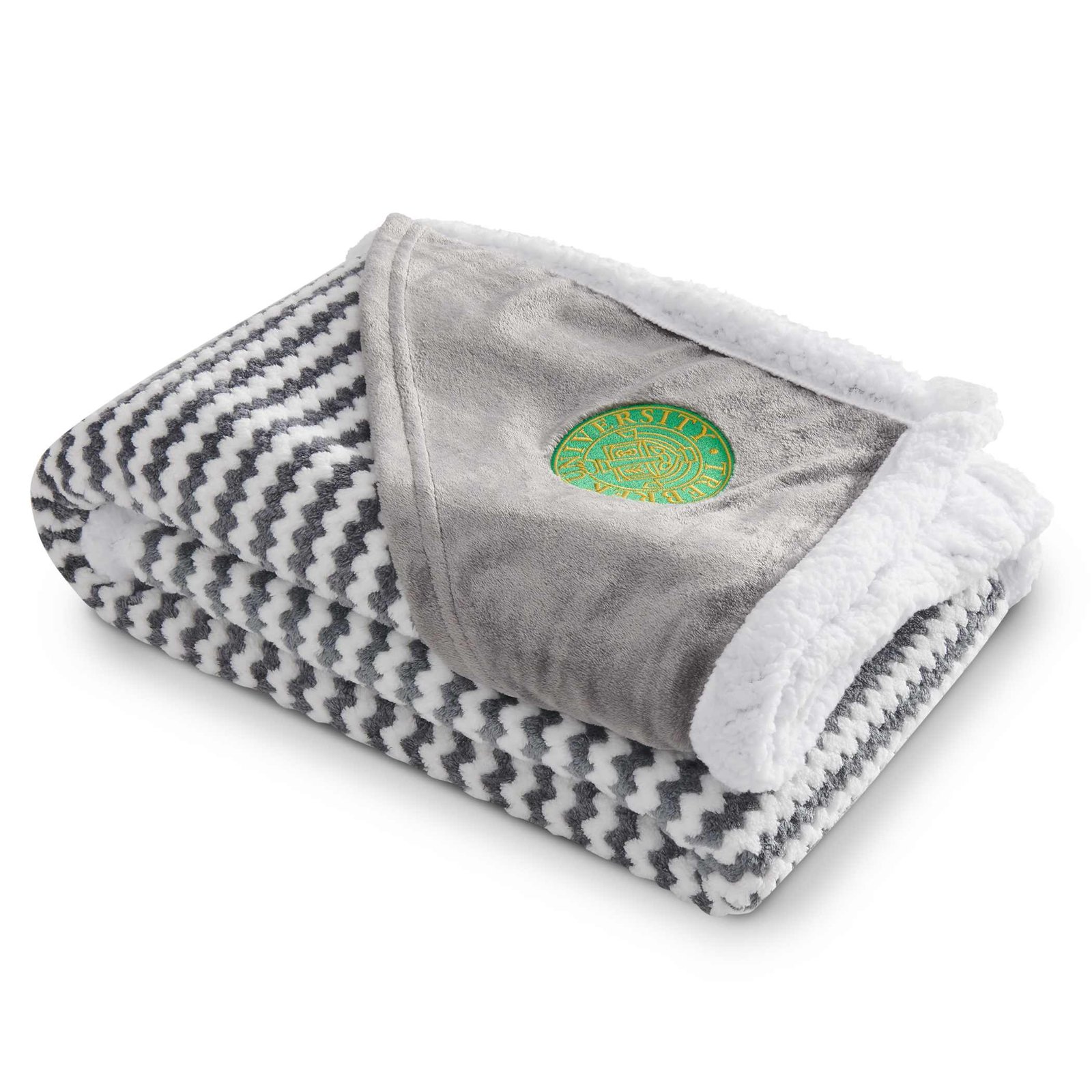 Field & Co.® Chevron Striped Sherpa Blanket - Image 5