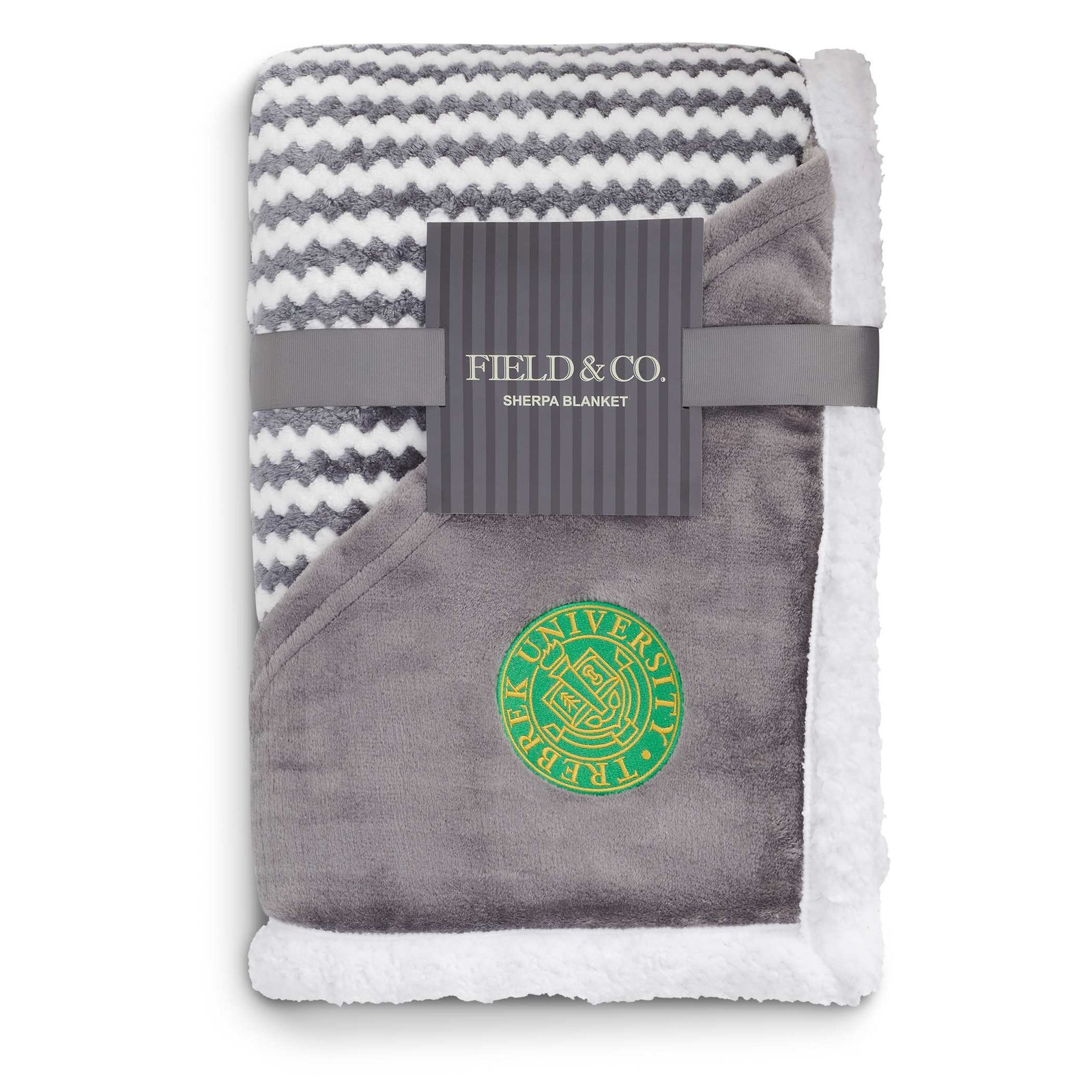 Field & Co.® Chevron Striped Sherpa Blanket - Image 4