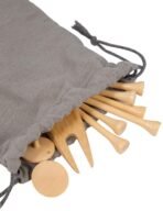 Bamboo Golf Tee Set with Recycled Pouch - Image 5