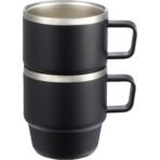Doppio Stackable Recycled Mug Set 6oz - Image 3