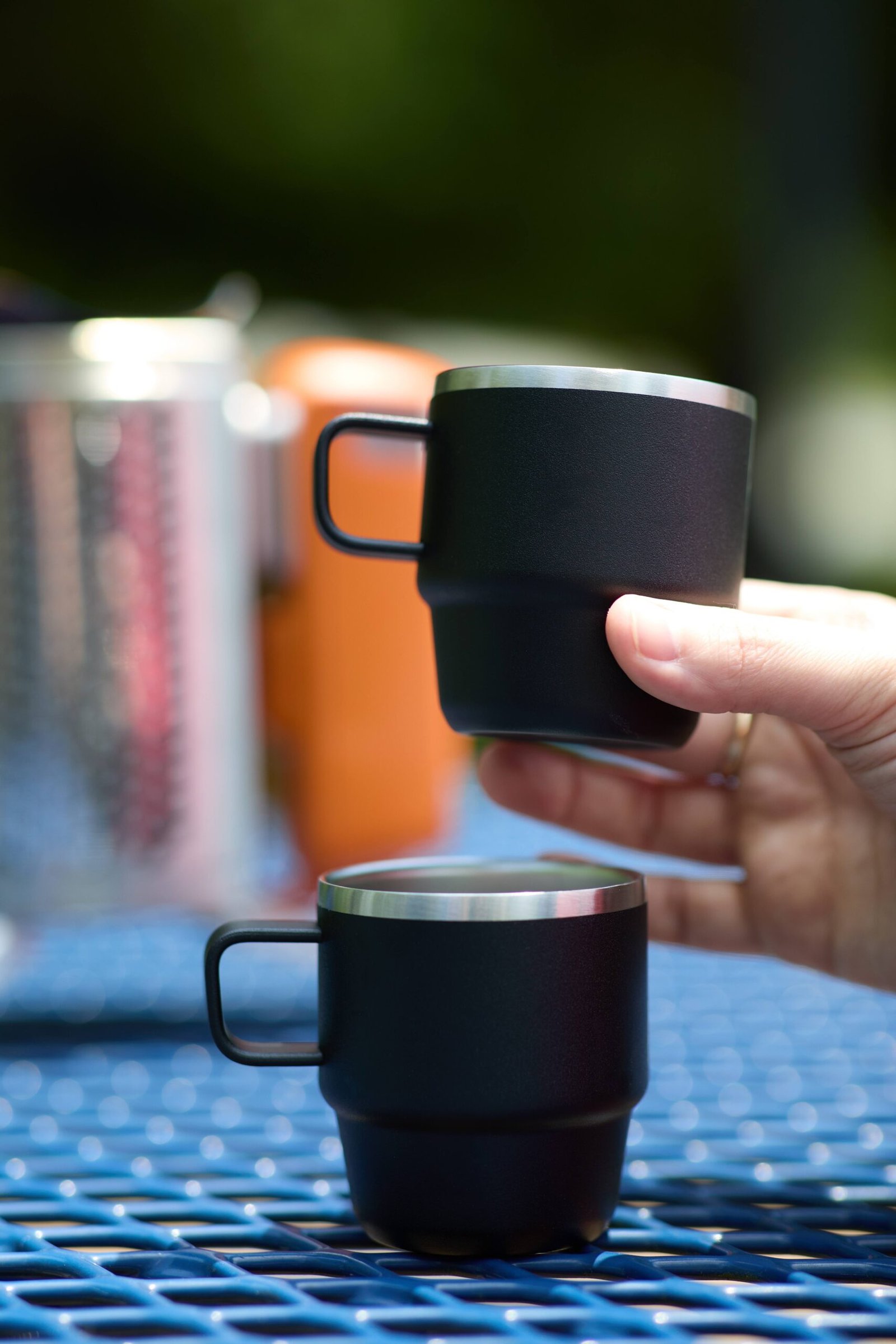 Doppio Stackable Recycled Mug Set 6oz - Image 2