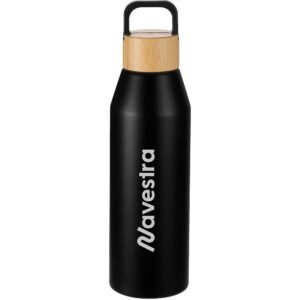 Aspen 24 oz Recycled Bottle with  FSC® Bamboo Lid