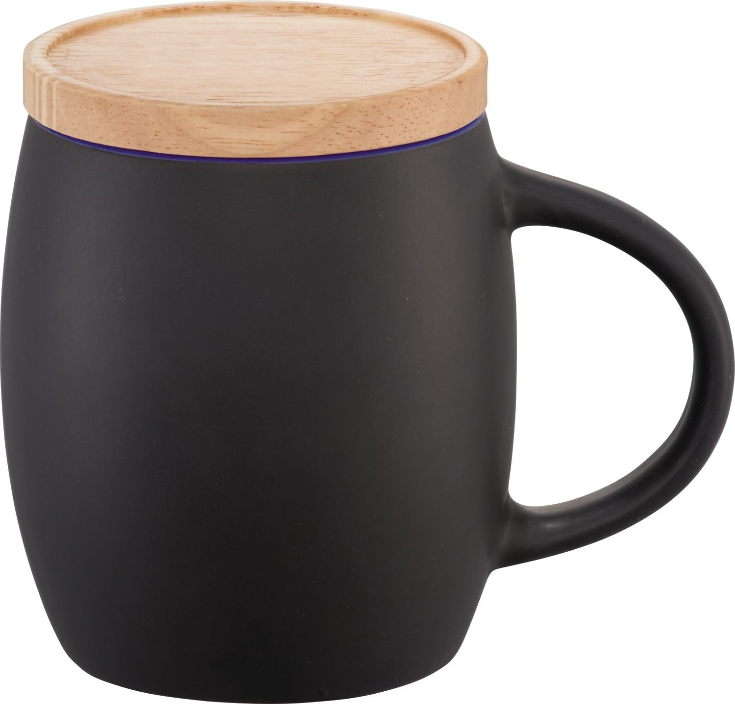 Hearth Ceramic Mug with Wood Lid/Coaster 15oz - Image 2