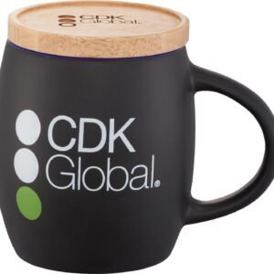 Hearth Ceramic Mug with Wood Lid/Coaster 15oz