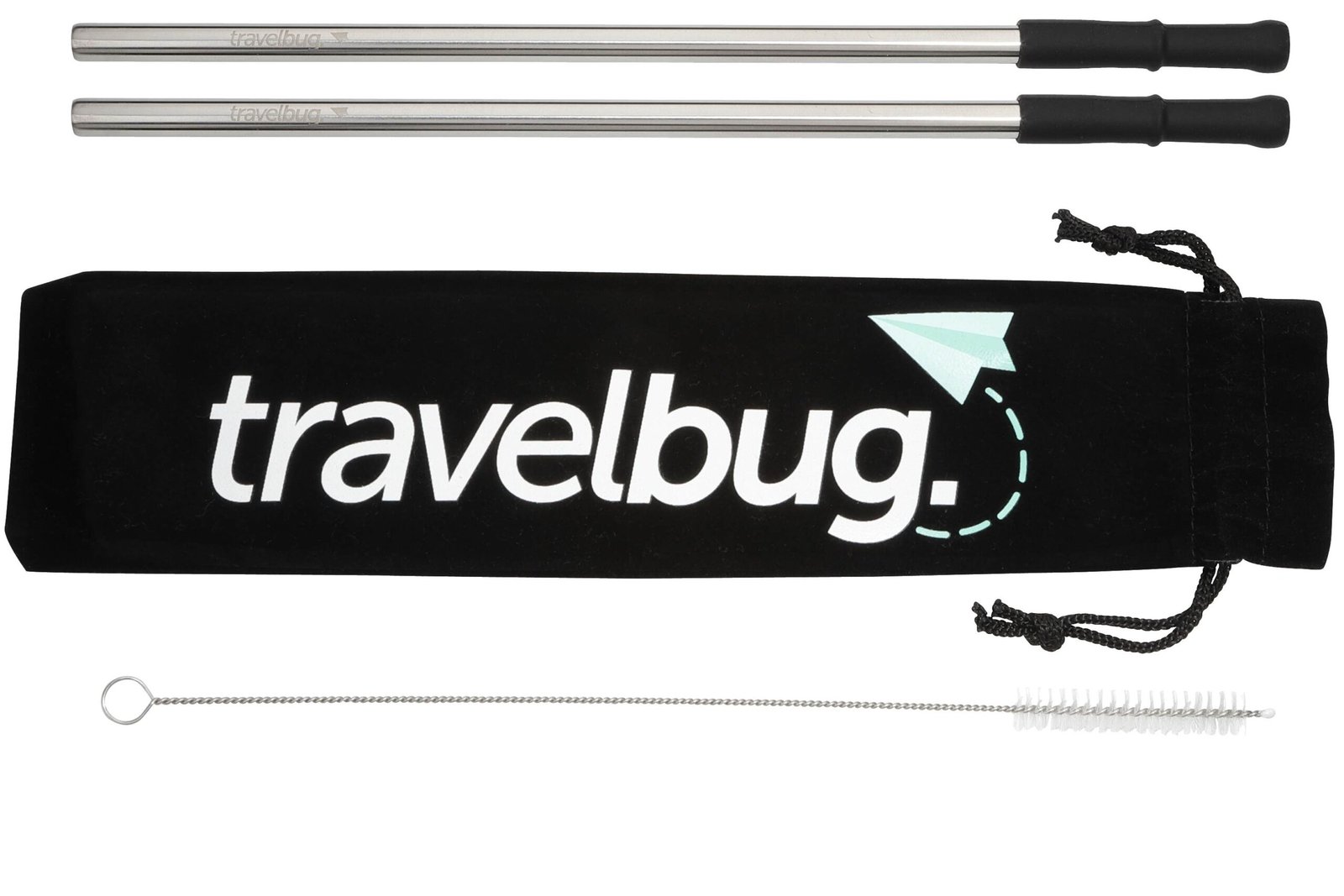 1626-60SL_D_FR_5569 Reusable Stainless steel Straw Set with Brush - Image 1