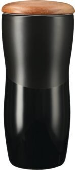 Reno Double Wall Ceramic Tumbler w/Wood Lid 10oz - Image 5