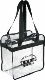 Game Day Clear Zippered Safety Tote - Image 3
