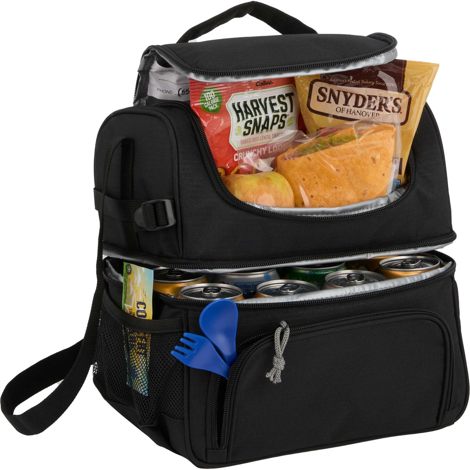 Two Tier 12 Can Lunch Cooler - Image 2