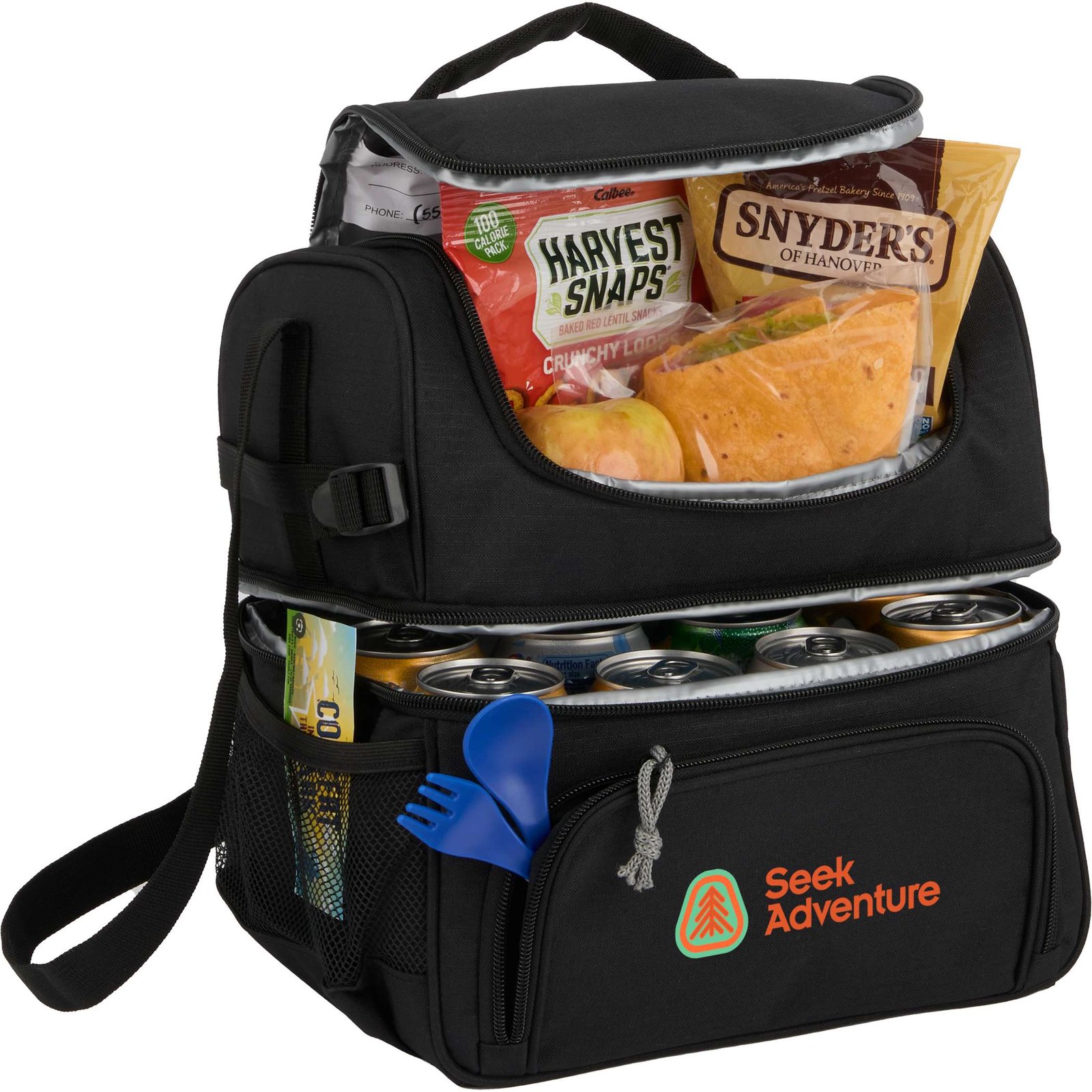 Two Tier 12 Can Lunch Cooler - Image 6