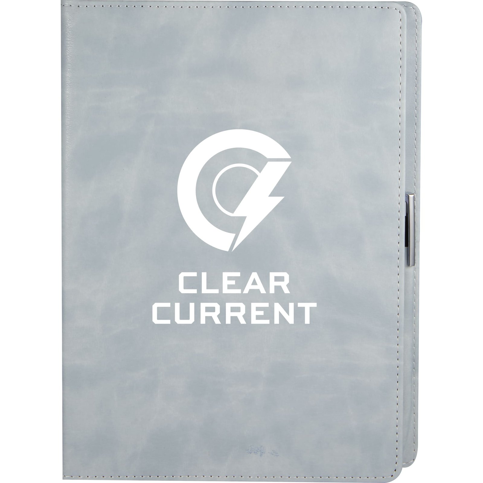 2900-56GY_D_FR 7'' x 10'' FSC® Recycled Morano Refillable Journal - Image 1