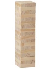 Tumbling Tower Wood Block Stacking Game - Image 2