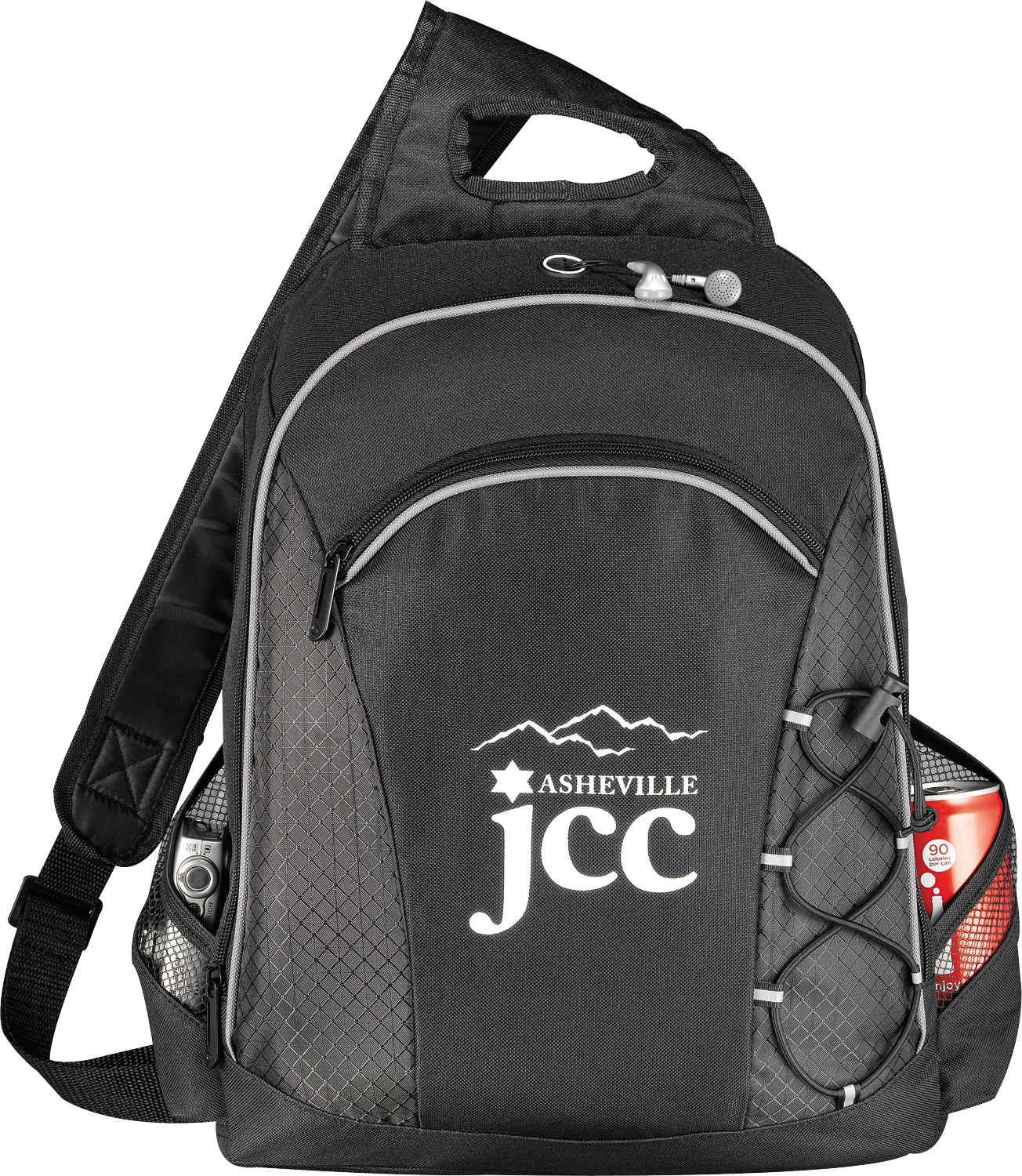 3450-40BK_D_FR_5041 Summit TSA 15" Computer Sling Backpack - Image 1