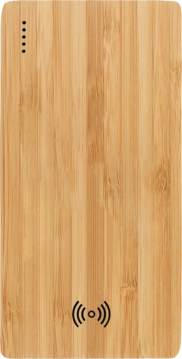 FSC® 100% Bamboo 5000 mAh Wireless Power Bank - Image 5