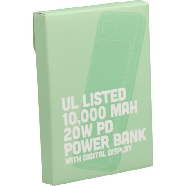 UL Listed 10,000 mAh 20W Digital Display Power Bank - Image 7