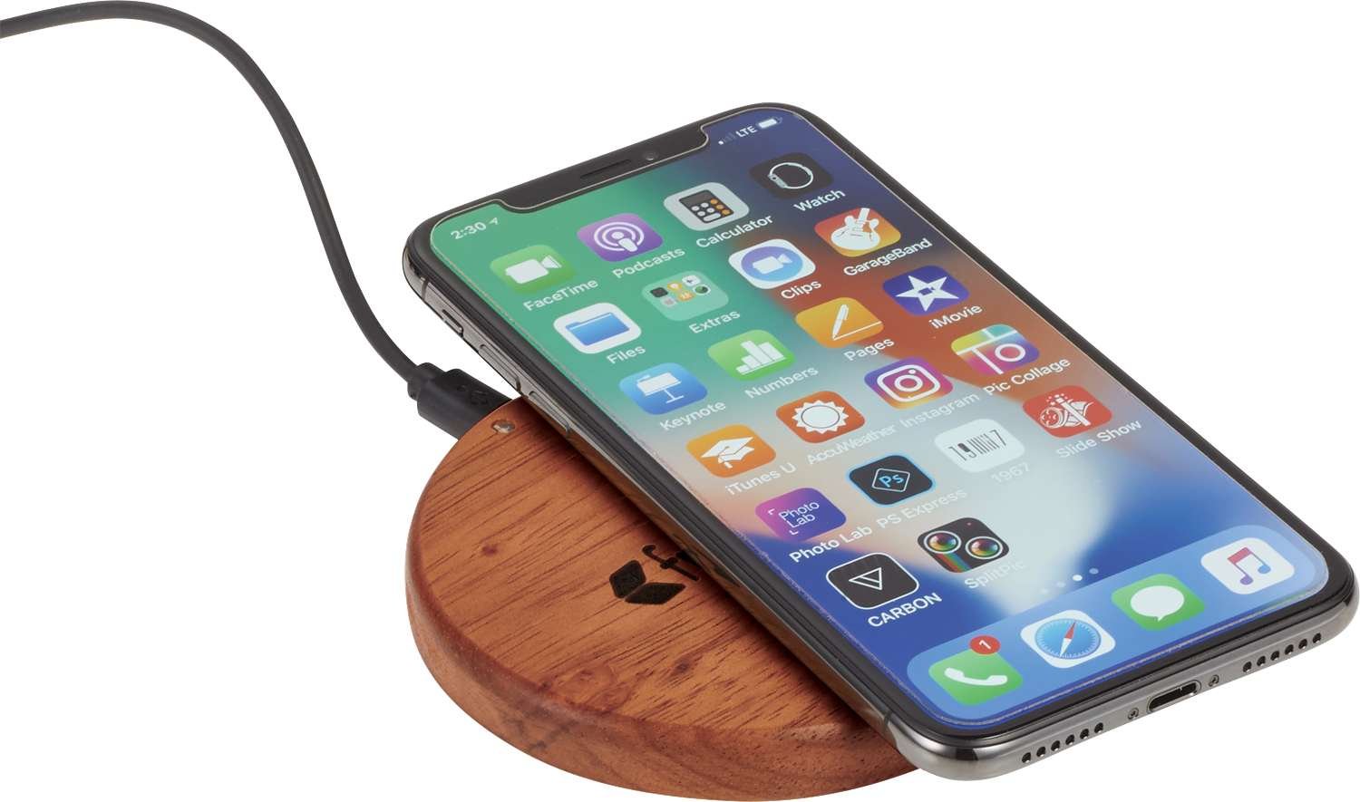 FSC® 100% Wood Wireless Charging Pad - Image 4