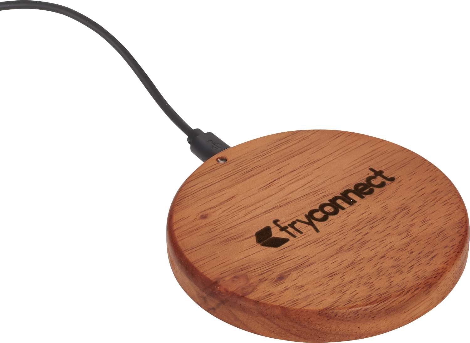 FSC® 100% Wood Wireless Charging Pad - Image 2