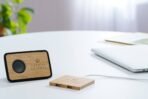 FSC® 100% Bamboo Wireless Charging Pad with Dual Outputs - Image 12