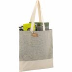 Split Recycled 5oz Cotton Twill Convention Tote - Image 2