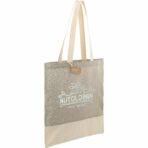 Split Recycled 5oz Cotton Twill Convention Tote - Image 7