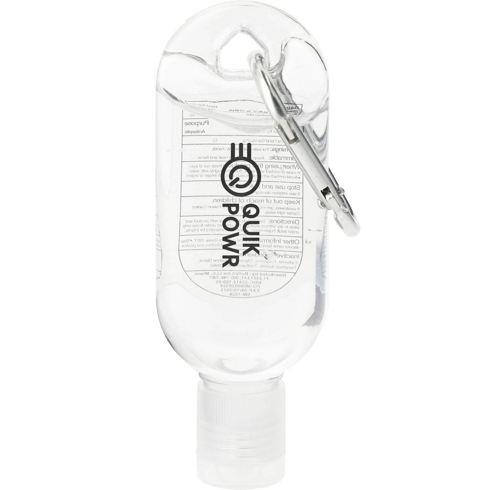 Clip-N-Go 1oz Hand Sanitizer with Mini Carabiner - Image 3