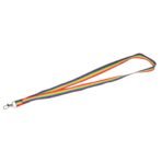 Recycled Polyester Rainbow Lanyard - Image 3
