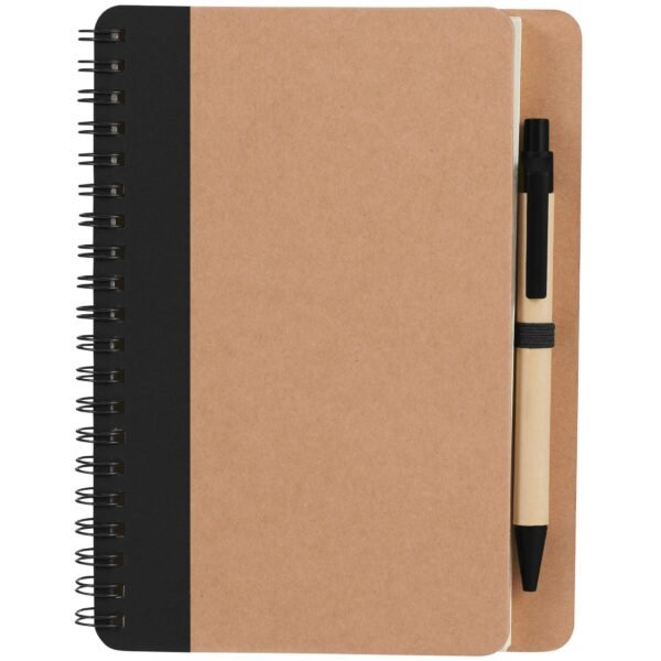 5" x 7" FSC® Mix Eco-Friendly Spiral Notebook with Pen - Image 2