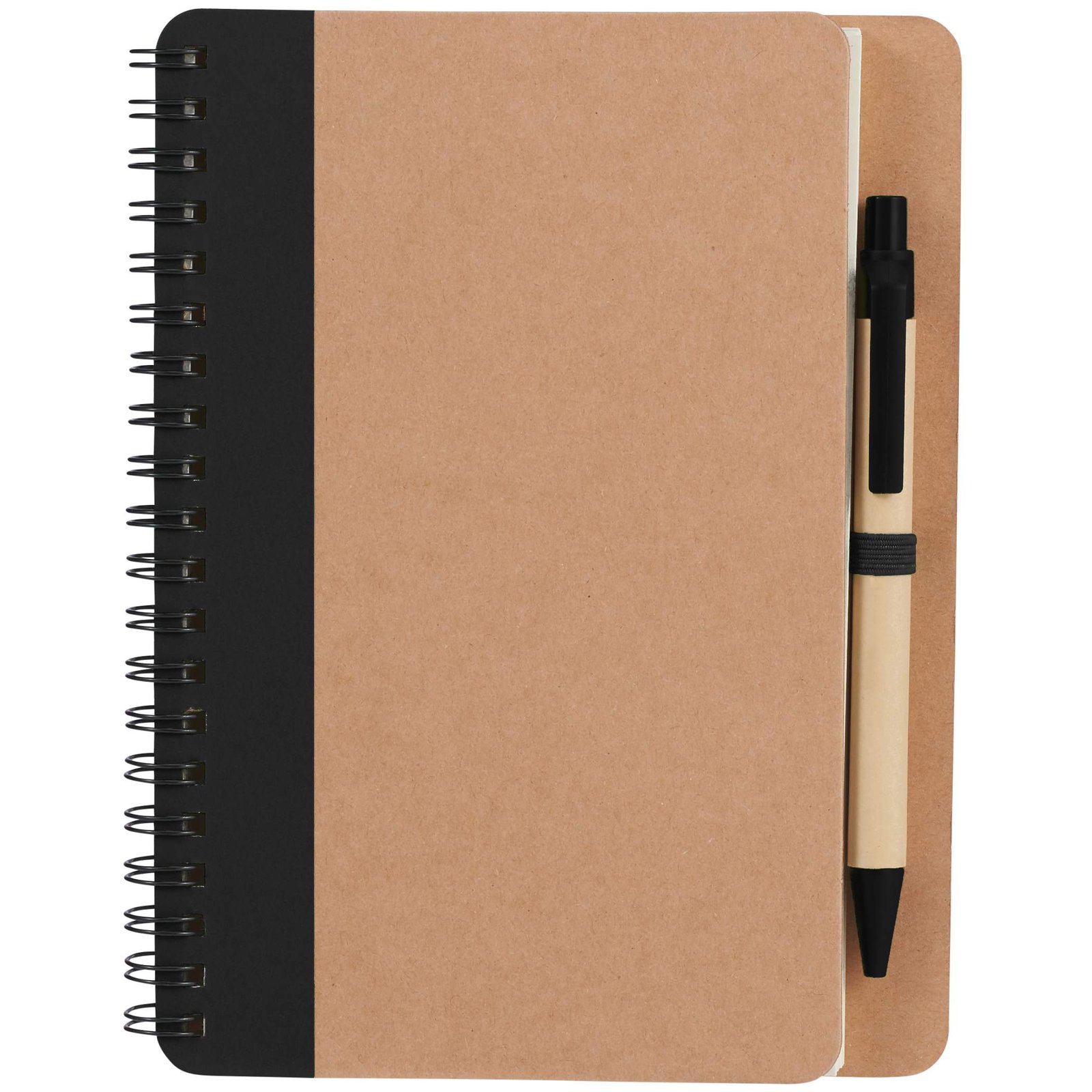 5" x 7" FSC® Mix Eco-Friendly Spiral Notebook with Pen - Image 2