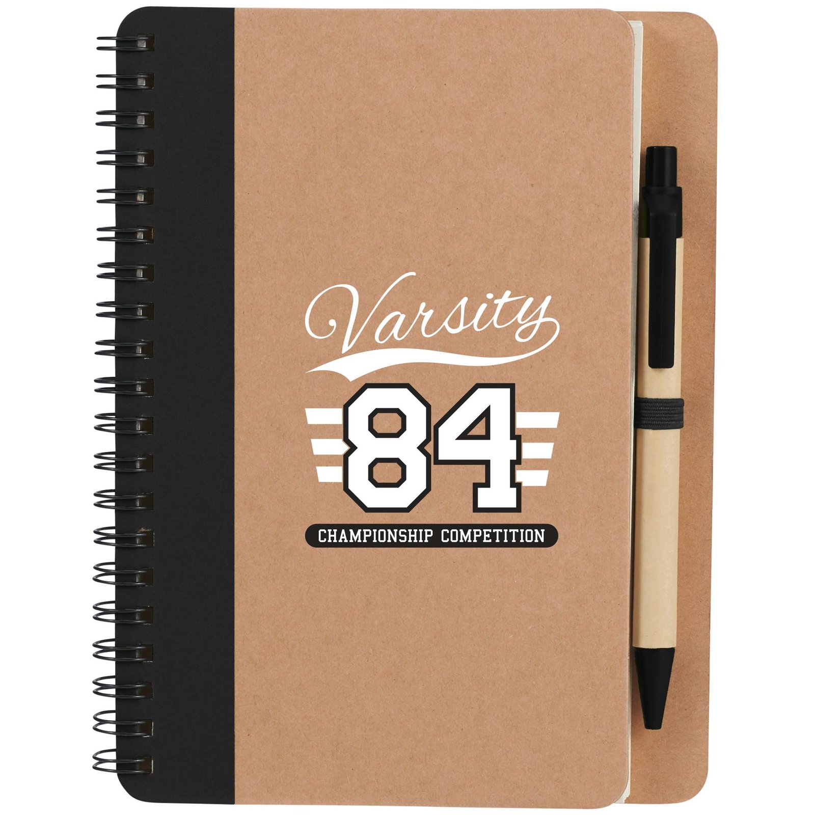 5" x 7" FSC® Mix Eco-Friendly Spiral Notebook with Pen - Image 3