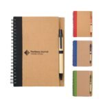 5" x 7" FSC® Mix Eco-Friendly Spiral Notebook with Pen