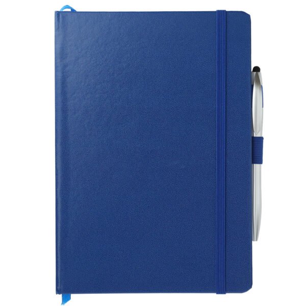 6" x 8.5" FSC® Mix Crown Journal with Pen-Stylus - Image 2