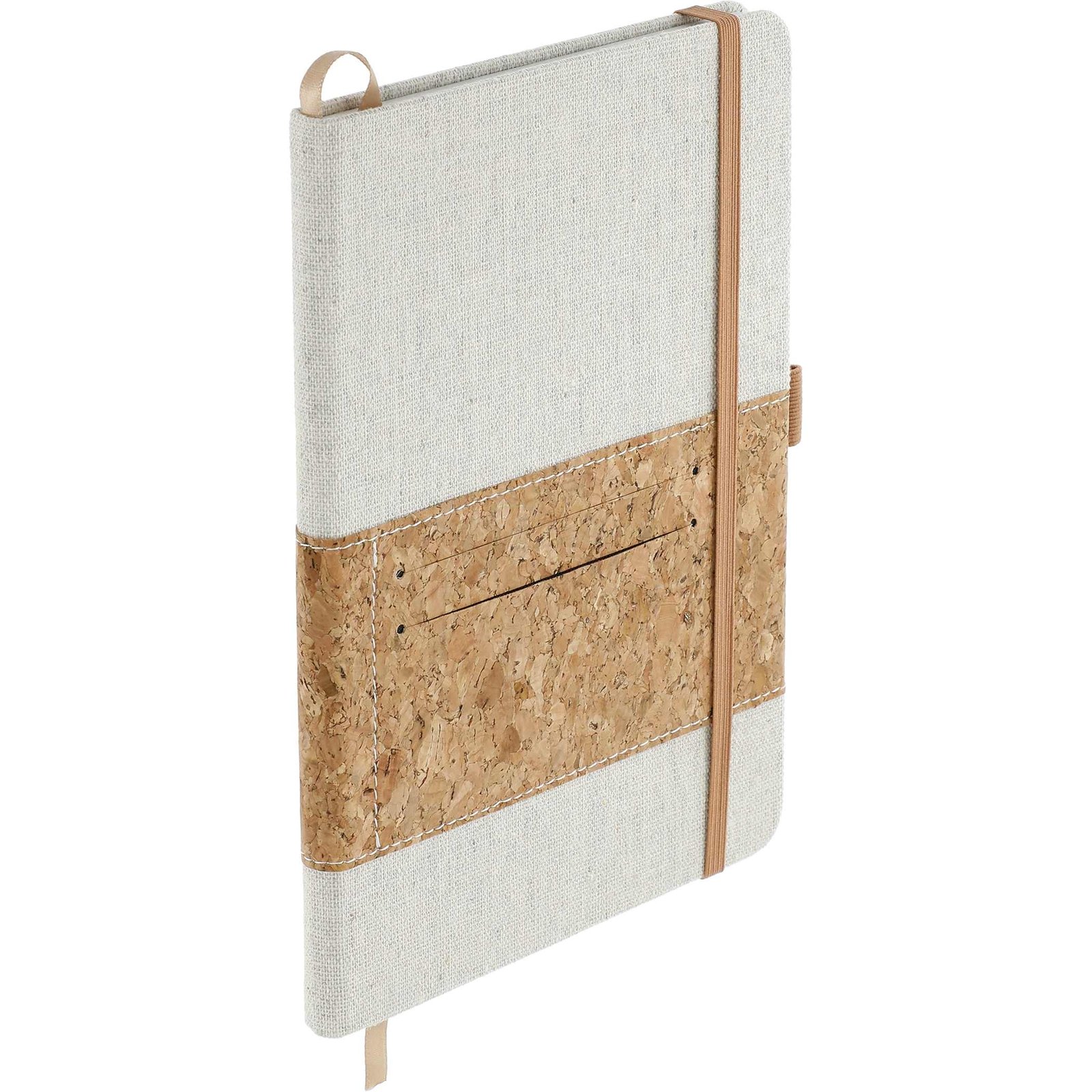 5.5" x 8.5" FSC® Mix Recycled Cotton Cork Notebook - Image 2