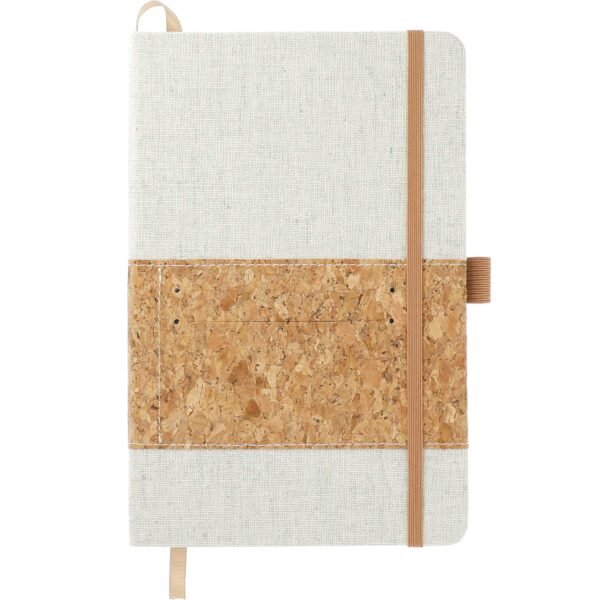 5.5" x 8.5" FSC® Mix Recycled Cotton Cork Notebook - Image 5