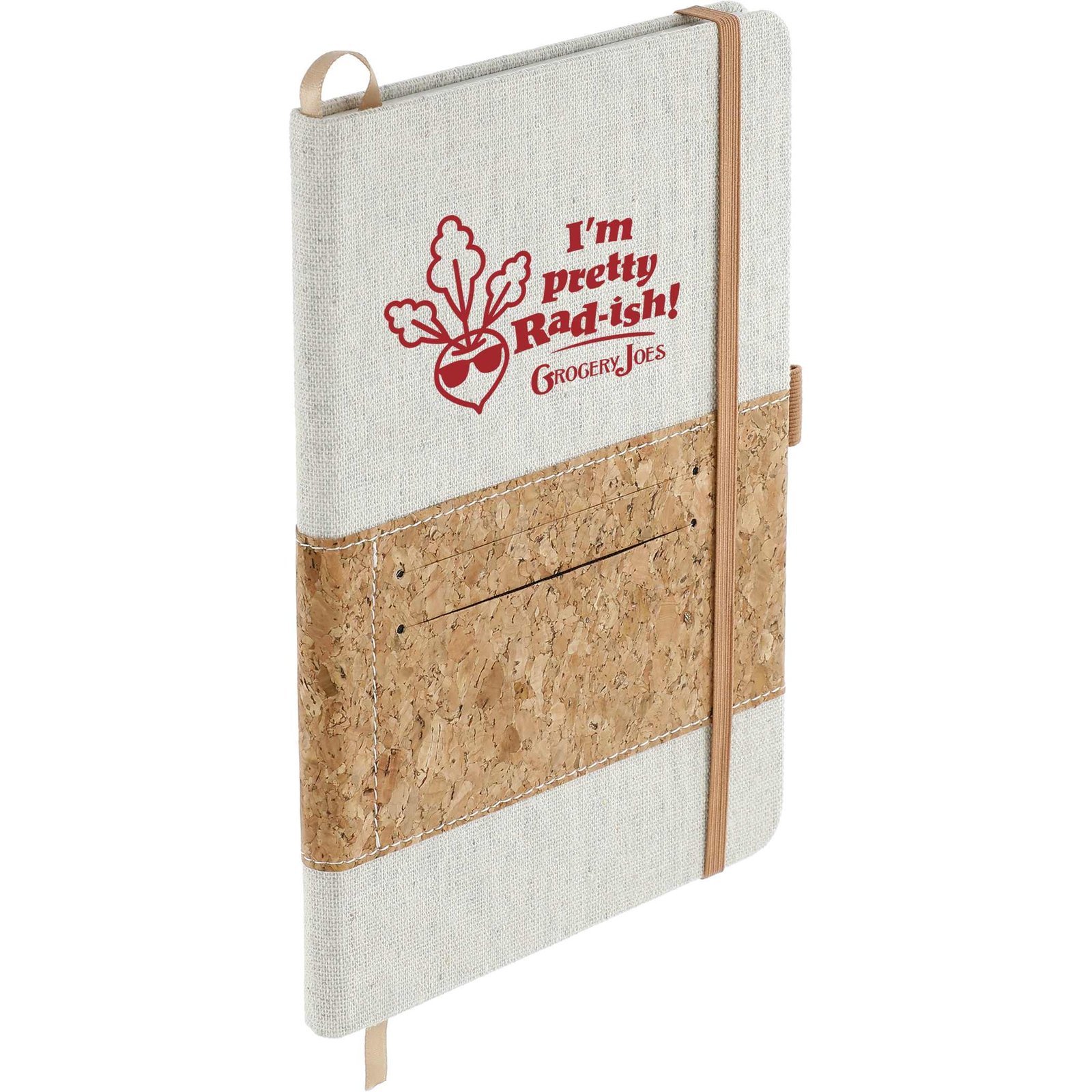 5.5" x 8.5" FSC® Mix Recycled Cotton Cork Notebook - Image 6