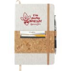 5.5" x 8.5" FSC® Mix Recycled Cotton Cork Notebook - Image 10
