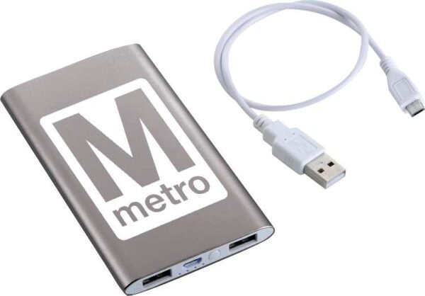 Sleek Aluminum 4000 mAh Power Bank