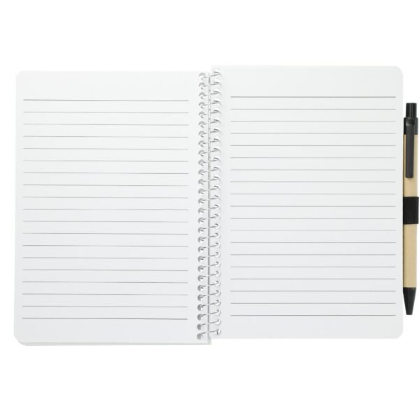 5” x 7” FSC® Mix Spiral Notebook with Pen - Image 2
