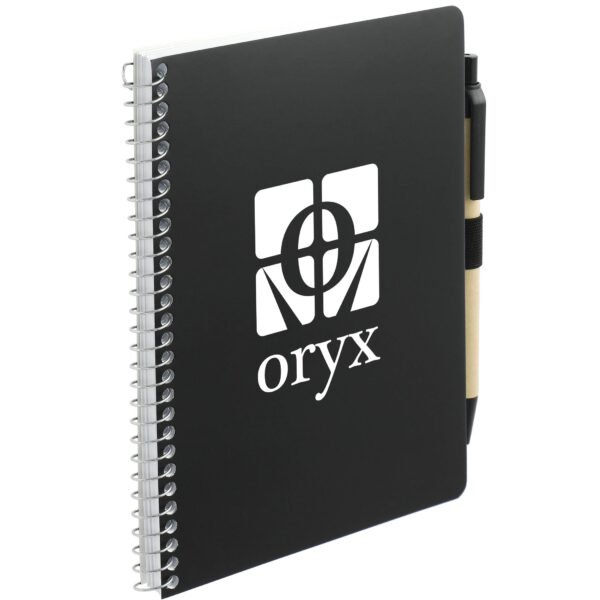 5” x 7” FSC® Mix Spiral Notebook with Pen - Image 7