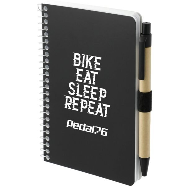 4" x 6" FSC® Mix Pocket Spiral Notebook with Pen - Image 4