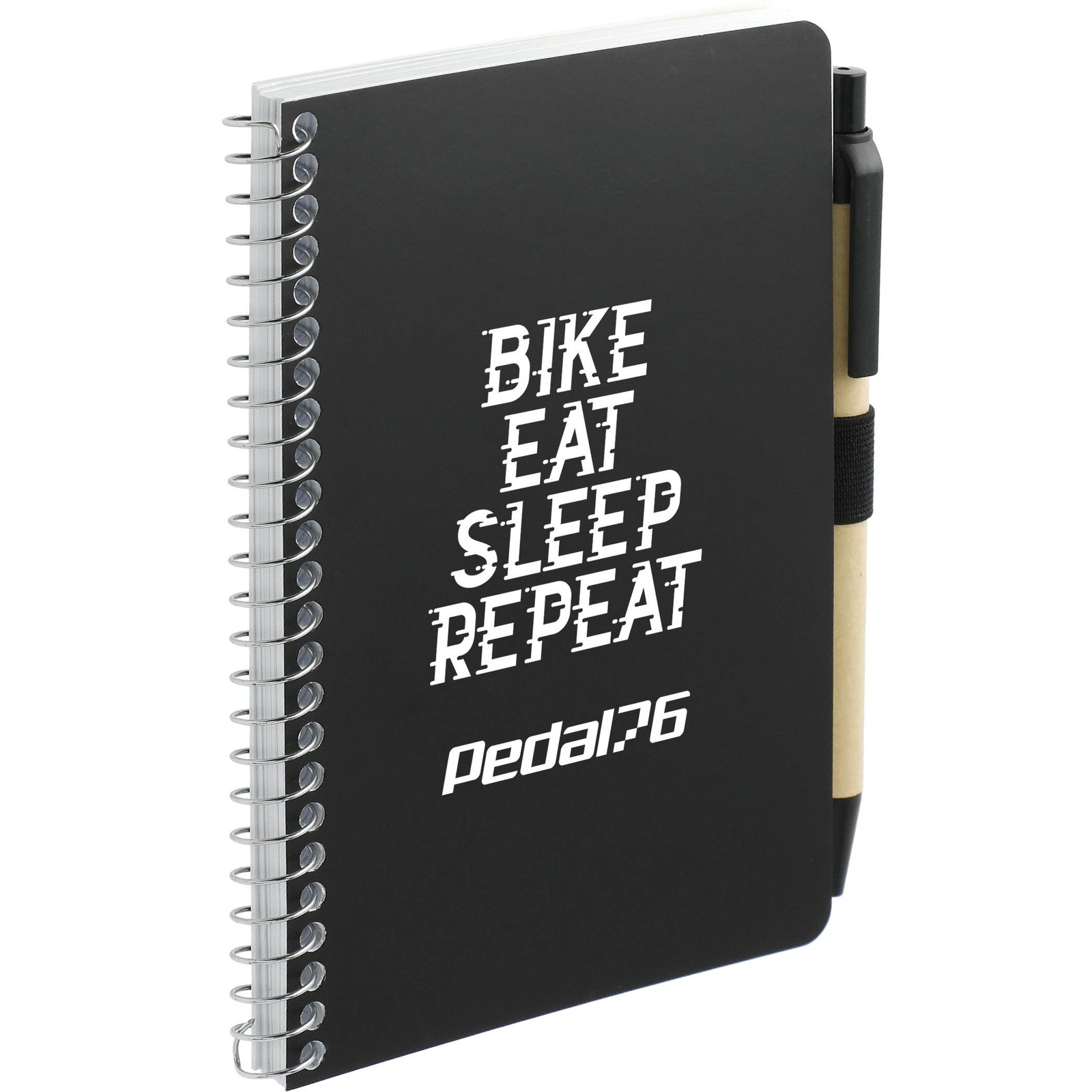 4" x 6" FSC® Mix Pocket Spiral Notebook with Pen - Image 3