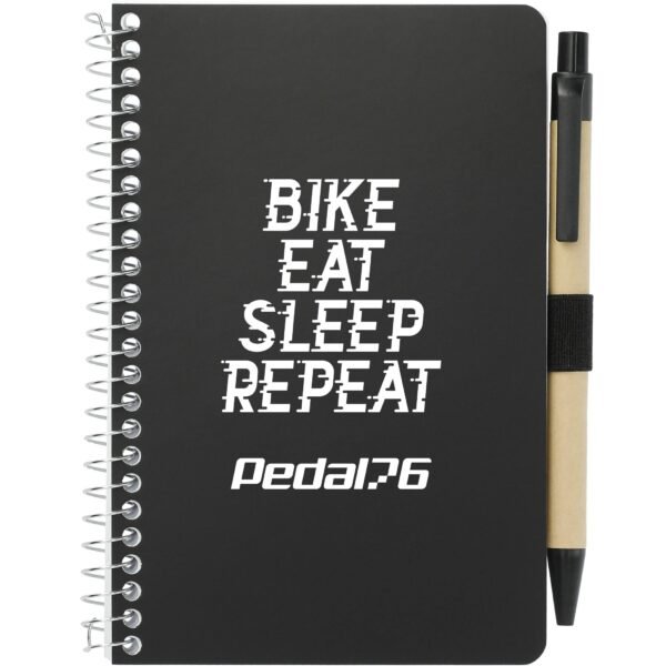 4" x 6" FSC® Mix Pocket Spiral Notebook with Pen - Image 8