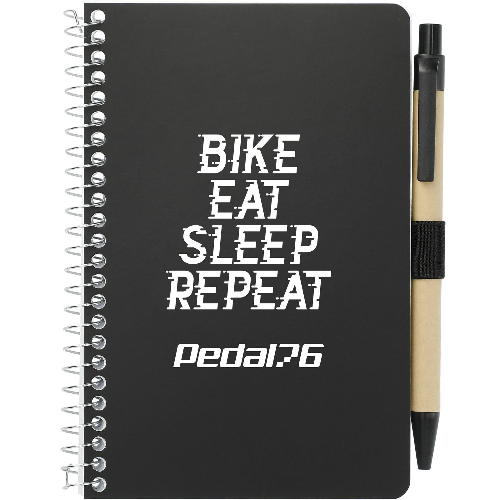 4" x 6" FSC® Mix Pocket Spiral Notebook with Pen - Image 8