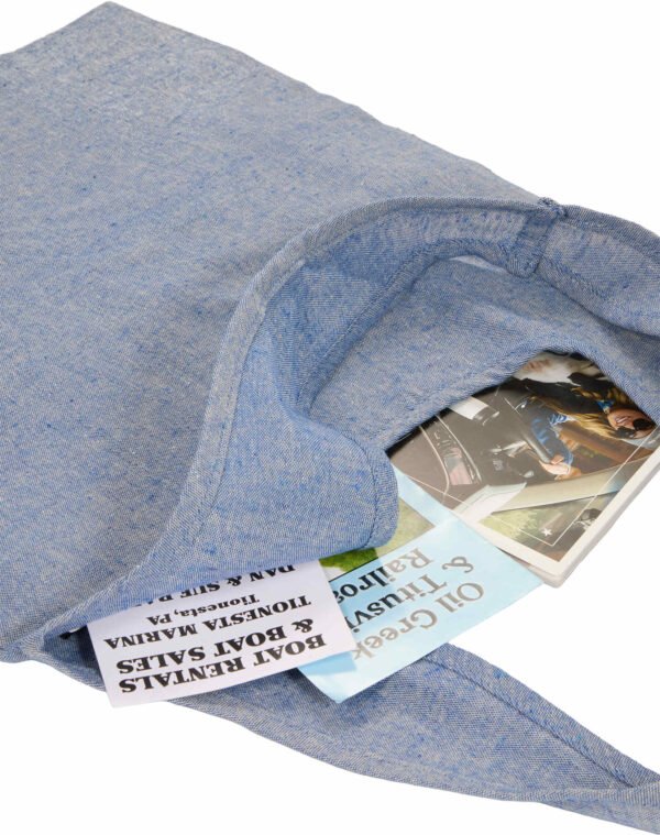 Bungalow 5oz Recycled Cotton Twill Shopper Tote - Image 4